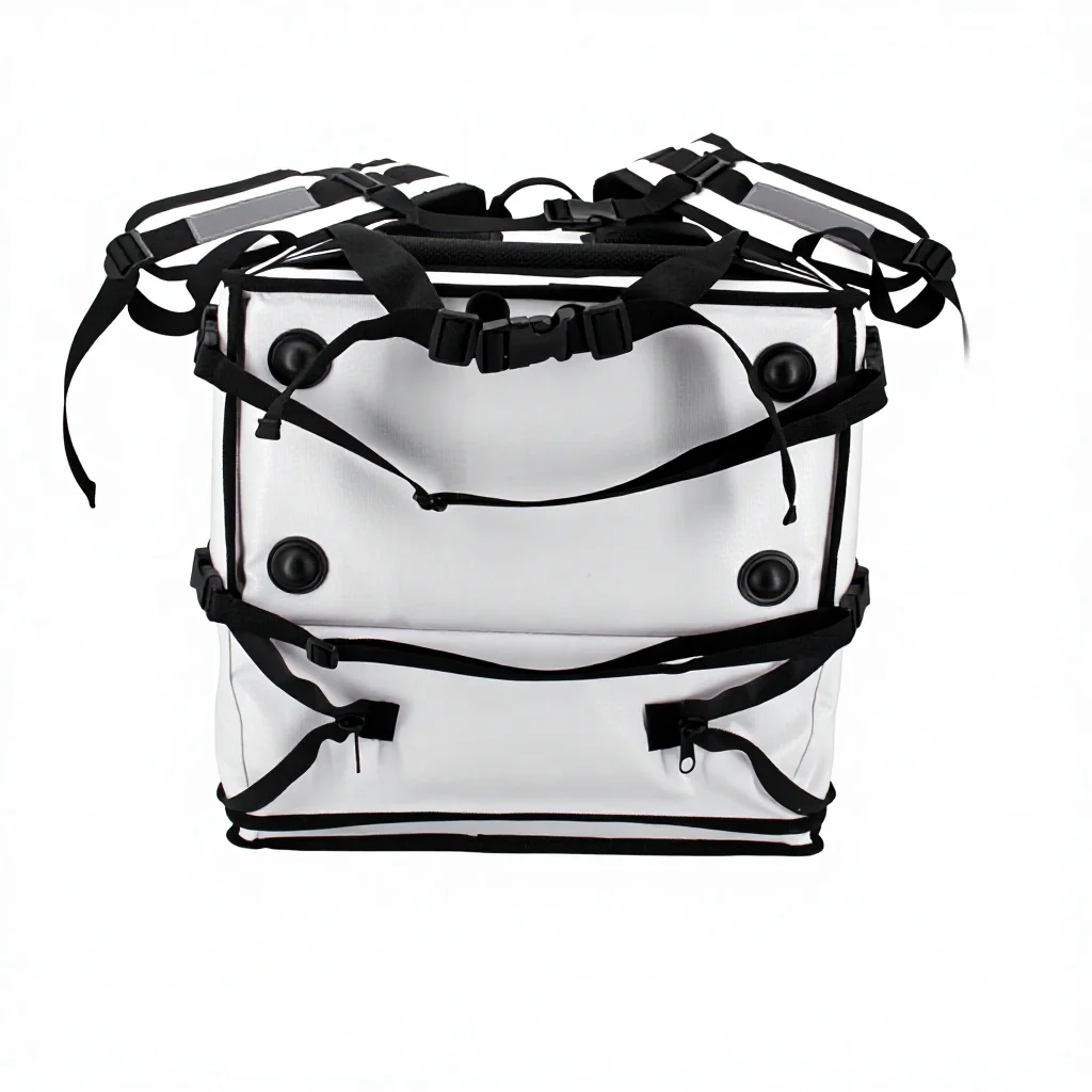 product expandable large capacity portable motorcycle food delivery thermal waterproof insulated zipper closure bag for pizza-4