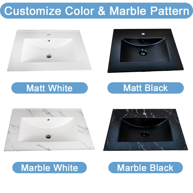 TARPUL 2023 Custom-made Rectangular Stone Basin Sink Modern Design for Hotel Home Concrete Cement Ceramic Mount Installation details