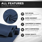Sports Towel Large Gym Towels Extra Large 2 Pack Custom Logo Microfibre Outdoor Sports Towel For Gym