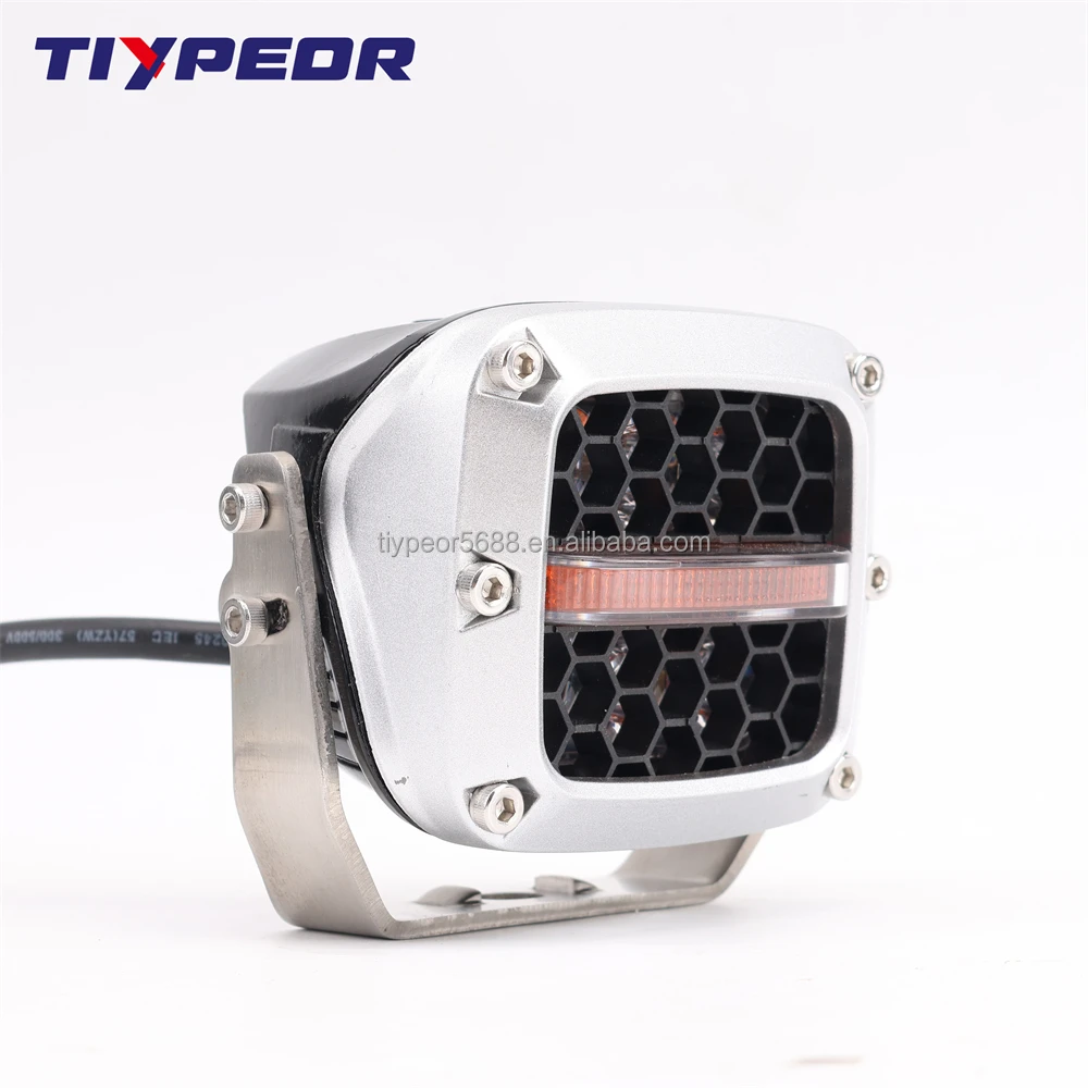product tiypeor super bright flush mount led work lamp 12v spot 4x4 60w work light 4 mini work light for motorcycle truck boat trailer-7
