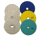 Diamond Metal And Diamond 4inch 3 Step Wet Polishing Pad SuitableFor Marble Granite Etc
