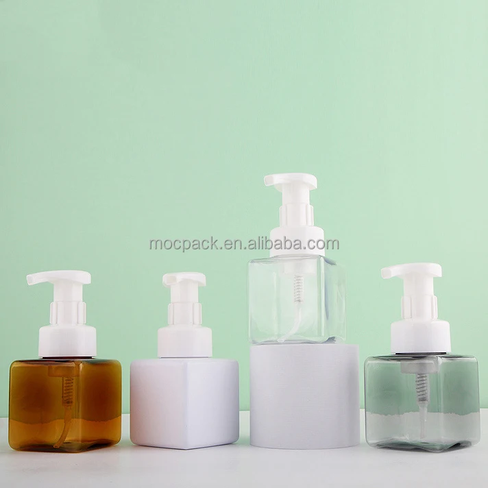 product 250ml square foam bottle hand sanitizer sub bottle pet skin care product facial cleanser bottle-26