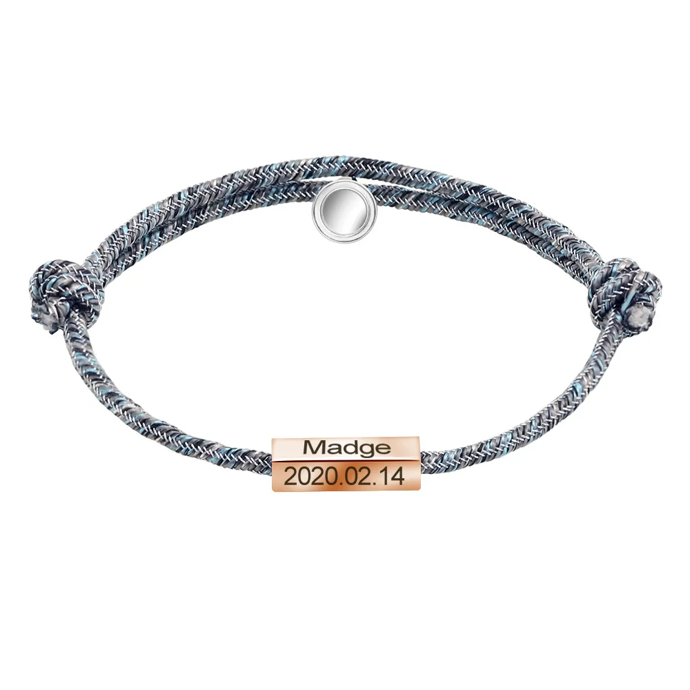 lovers magnetic ball rope bracelet