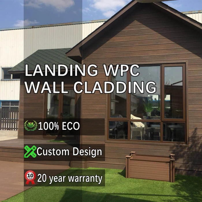 External Exterior Wpc Wood Pvc Composite Wall Cladding Panel Outdoor