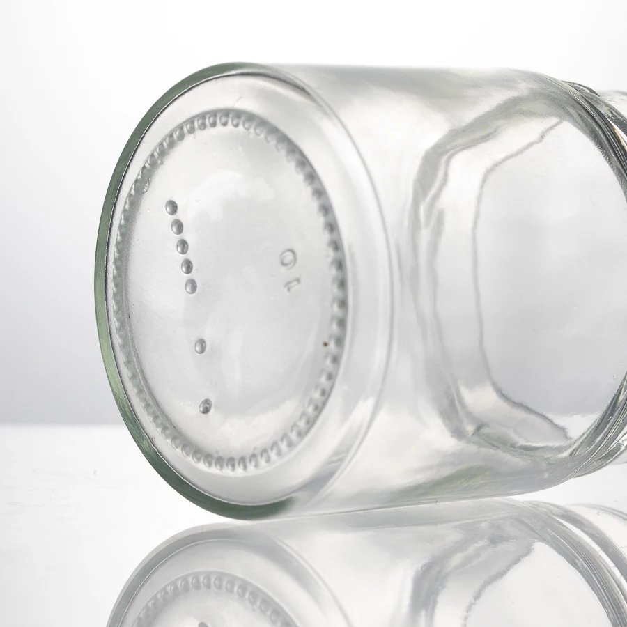 Clear Glass Packaging 4oz 8 oz 11ounce Food Storage Containers Tea Spice Salt Peanut Jars with lug cap