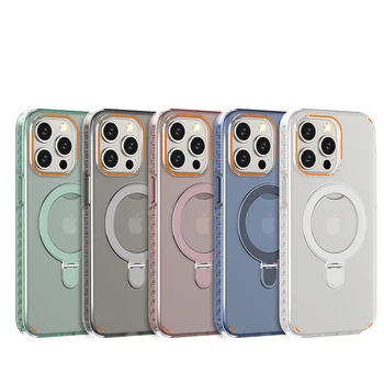 Designed for iPhone 15 series Case with Magnetic Ring Stand Shockproof Slim Phone Cover