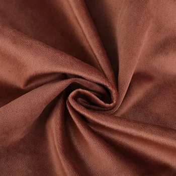 100% Polyester Decorative Faux Velvet Sofas Fabric Plain Style Knitted Upholstery Premium Upholstery for Sofas