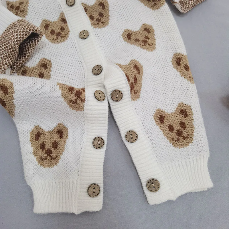 0-18 months newborn baby rompers soft knitted sweater one-piece clothes infant boys girls bodysuits kids jumpsuits