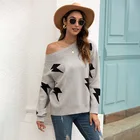 Stylish Off Shoulder Sweater Spring Latest New Stylish Knit Pullover Sexy Off Shoulder Ladies Sweater