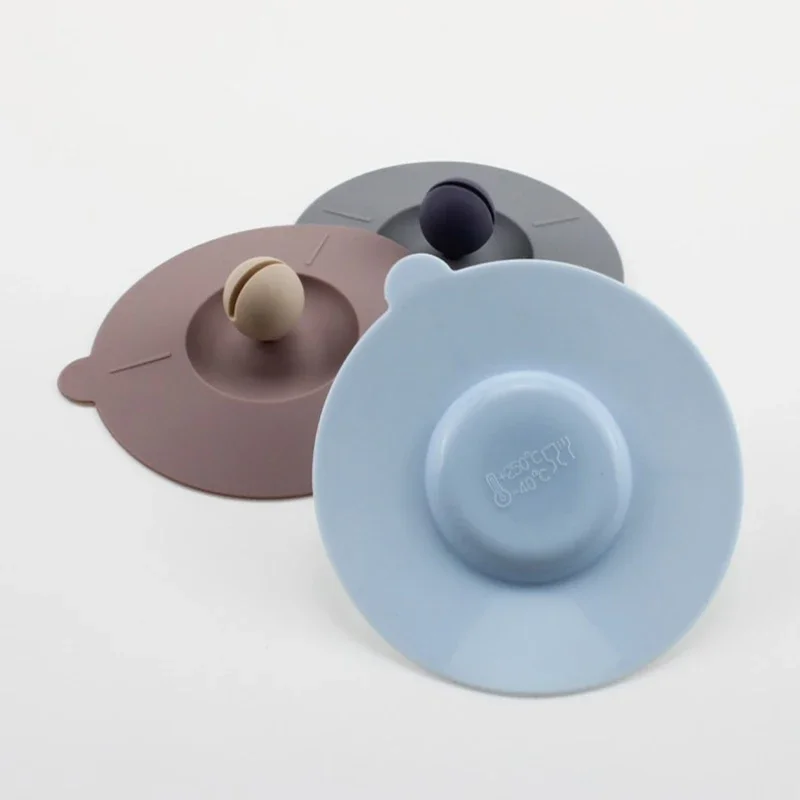 product food grade silicone cup lid with dustproof breakfast mug and spoon modern design tea cups saucers-1