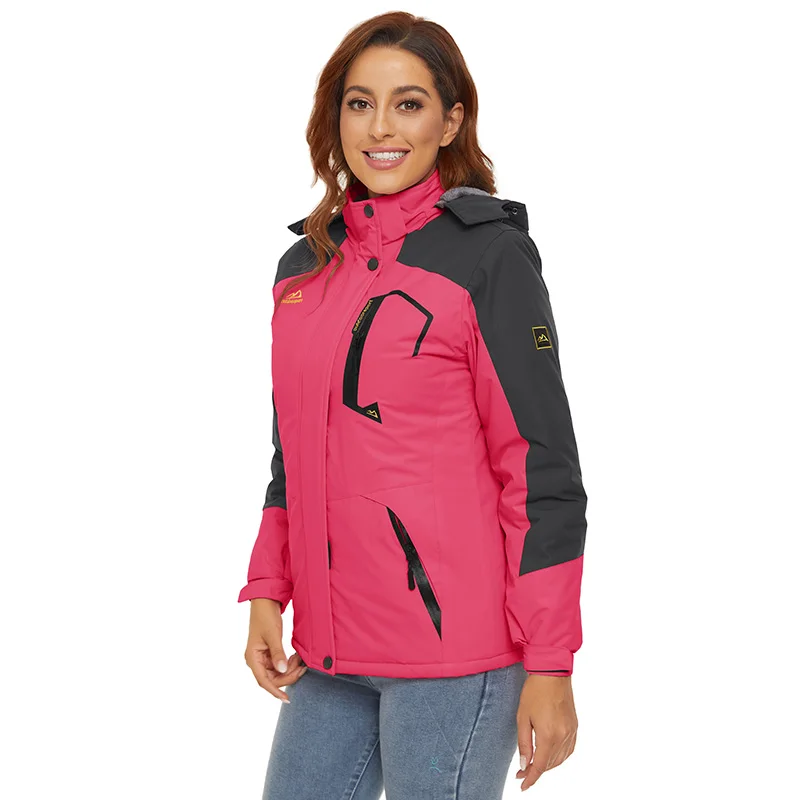 Women Winter Ski Waterproof Jacket Females Outdoor Combat Warm Hiking Coats Windbreaker Outwear