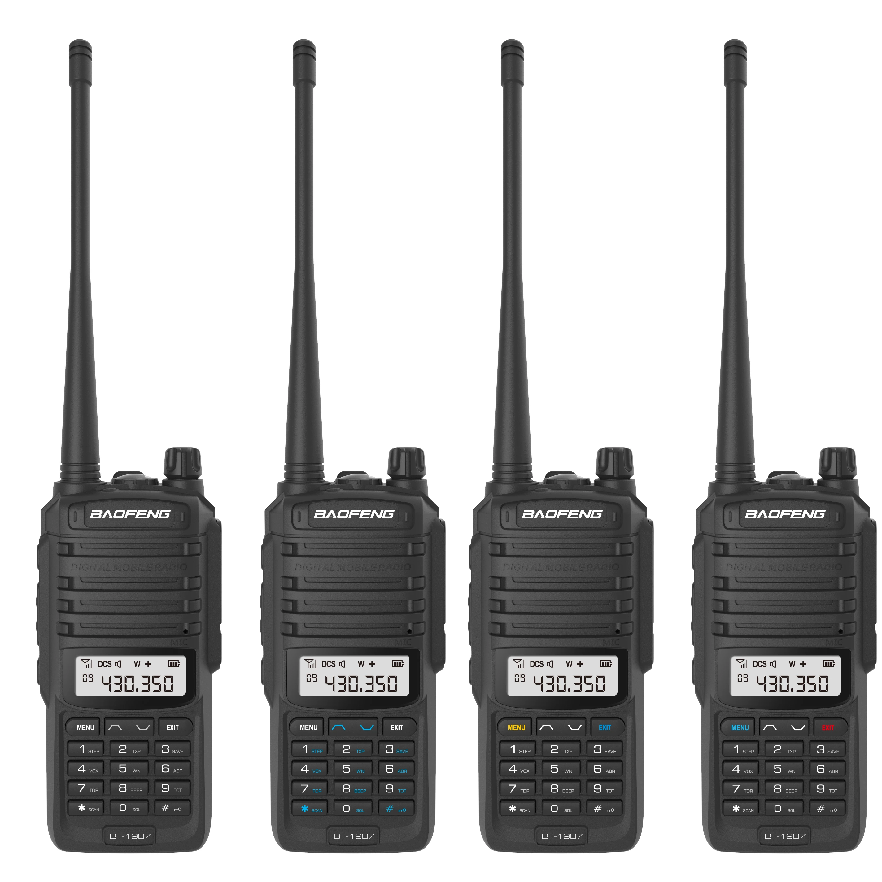 Baofeng new model BF-1907 ham handheld radio   5w uhf vhf radio long range handheld dual band walkie talkie Type C 2200mAh