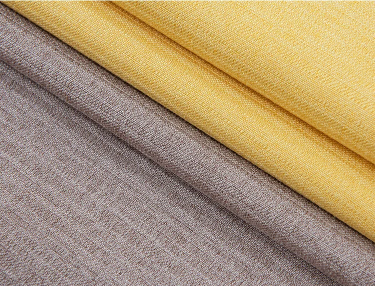 Northern Europe simple solid color curtain fabric blackout and sun-resistant for living room custom