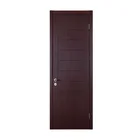 Doors Fireproof Wood Door Custom Modern Designs Interior Solid Wood 2 Hours Fire Rated Timber Wood Fireproof Doors