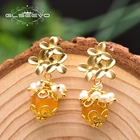 Jade Earrings Jade Natural Pearl Yellow Jade Earrings For Women Girl Vintage Jewelry For Wedding Earrings Bulk
