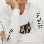 T-shirt Wholesale High Quality Custom Print Long Sleeve Crew Neck Men T-shirt