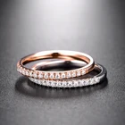 Ring Diamond Rings Rose Ring 18K White Gold Rose Gold Wedding Band Moissanit Engagement Ring Moissanite Diamond Ring