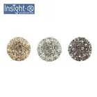 Buttons 21mm Zinc Alloy Hot Shirt Buttons Custom Round Buttons Full Rhinestones Buttons For Men