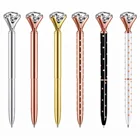 Pen Ball Stock Promotional Pen Personalized Ball Pen Diamond Crystal Metal Ballpoint Pen For Gift