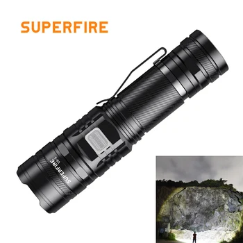 Tactical flashlight USB rechargeable LED flashlight self-defense torch powerful led torch light for hunting hiking