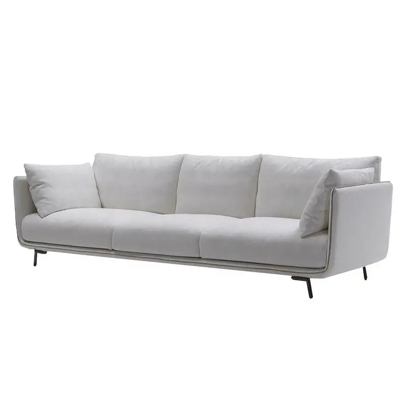 Modern Luxury Nordic Home Simple Design Sofas Fabric Couch White 2 Seater Sofa Set For Living Room Furniture