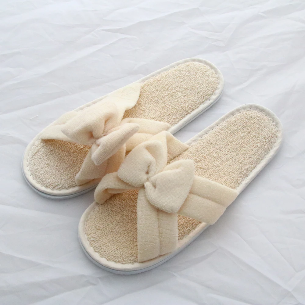 open toe cheap beauty  women  disposable spa  slippers