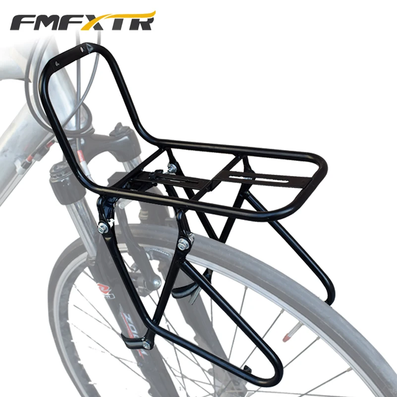 Portapacchi Anteriore in Lega di Alluminio fsttm88 Portata 10 kg per Mountain Bike e Bici da Strada 