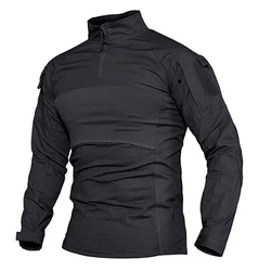 Clothing Manufacturer Mens Outdoor Sports Shirts,Tactical Combat Ripstop 65%Polyester 35% Cotton T-Shirt,Hiking Shirt