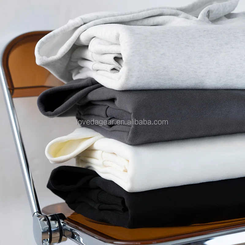 High Quality EcoSmart 480 gsm Heavy Weight Fleece Sweatshirt Hooded Cotton  Sweatshirt Pullover Button Hoodie for Men Woman