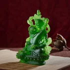 Green God Of Wealth Mammon Statue Ganapati Sculptures