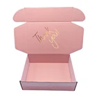 Custom Paper Cartons Wholesale Custom Pink Cardboard Paper Cartons Shipping Mailer Box Corrugated Packaging Boxes