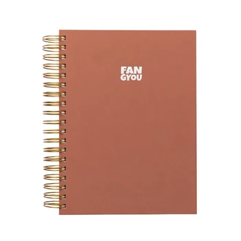 Daily Planner and Journal Customized a4 spiral notebook custom logo Hardcover Silver with Thickness Leather