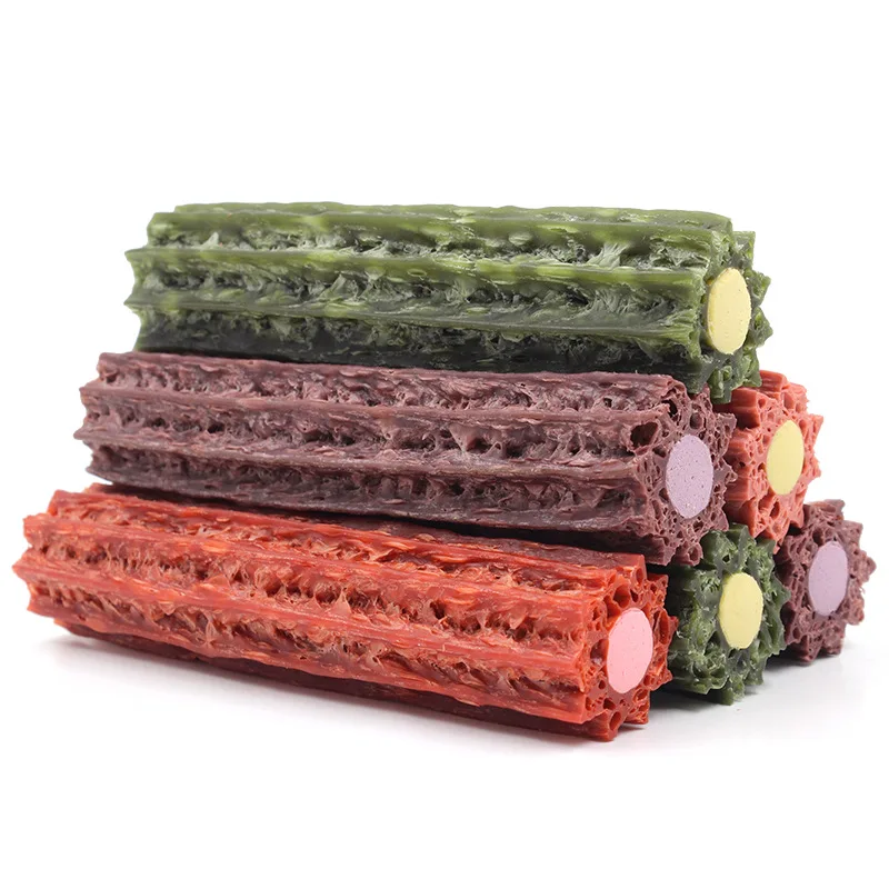 product natural high quality durable pressed bone with teeth cleaning nutrient rich multi pet food pet rawhide product snacks-1