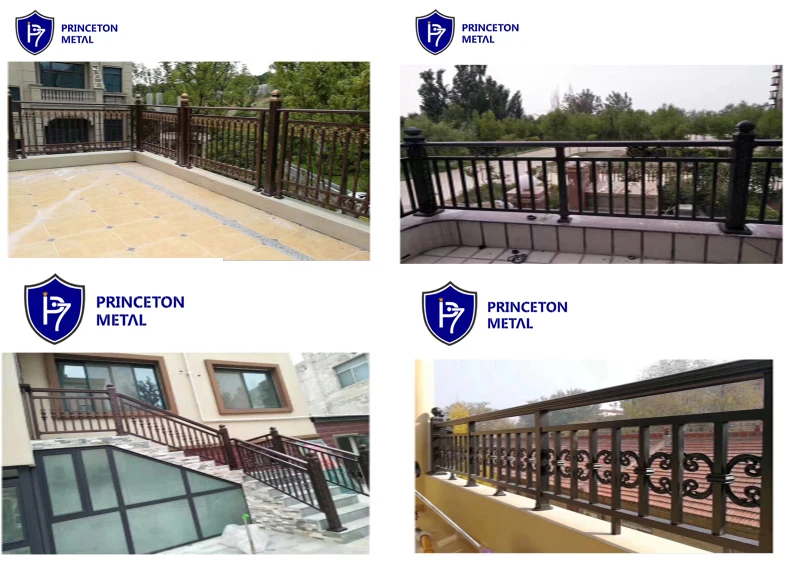 Factory Cast Black Veranda Price Curved Balustrade Aluminum Balcony