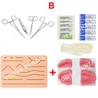Kit Tools Suture Practice Kit Silicone Suture Pad And Suture Tools Kit For Medical Students Training
