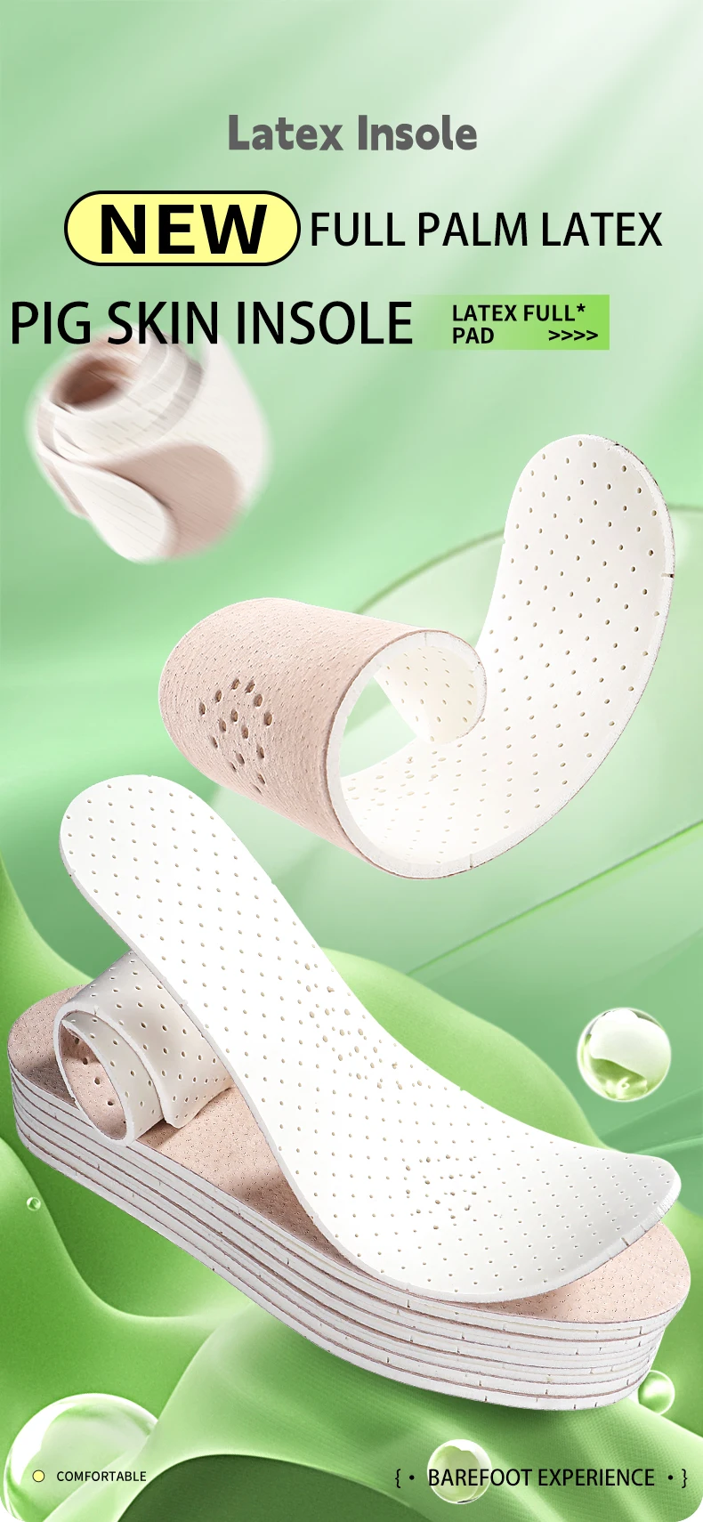 Wholesale/custom Genuine Leather Pigskin Latex Insole Soft and Long-lasting Shock Absorption Sweat Resistant Leather Shoe Insole Wholesale/custom Genuine Leather Pigskin Latex Insole Soft and Long-lasting Shock Absorption Sweat Resistant Leather Shoe Insole