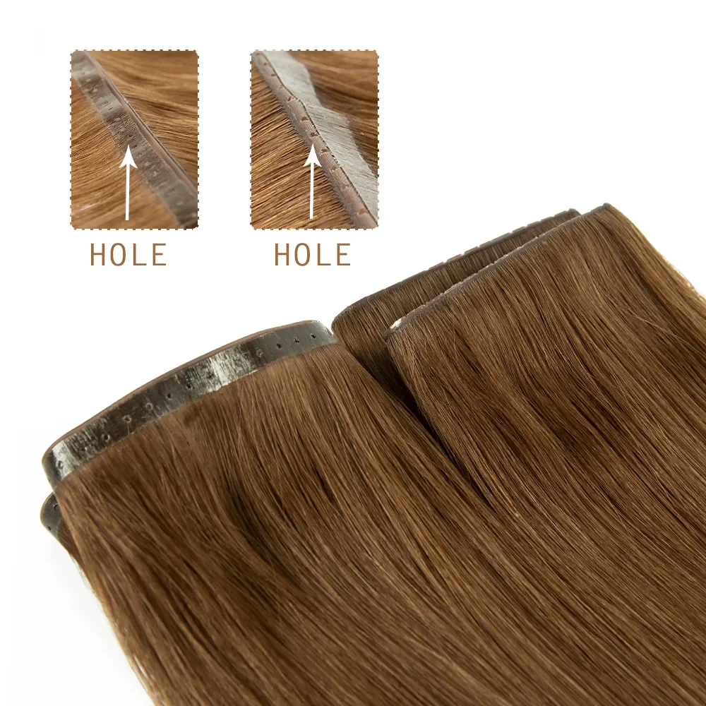 Seamless Xo Invisible Flat Weft Hole New Design Twin Tab Hole Weft Hair