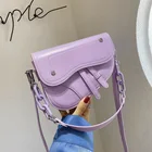 Bag Messenger New Fashion And Western Style Portable Saddle Bag Casual All-match Chain PU One-shoulder Messenger Bag