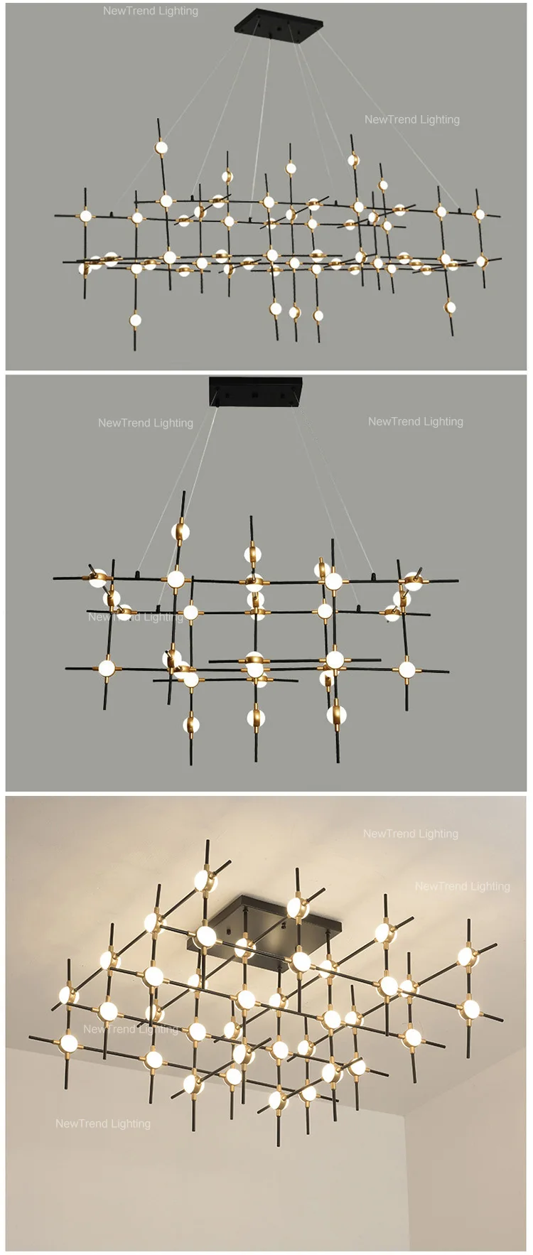 CPL-225Contemporary Indoor Decoration Show Room Villa Staircase Mall Acrylic Chandelier Light details