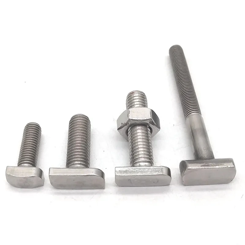 Stainless Steel 304 316 M8 M10 M12 Square Head T Bolt details
