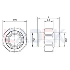Union Stainless Fitting 1 Inch Casting Pipe Fitting Stainless Steel 304 316 Welded Union Connector