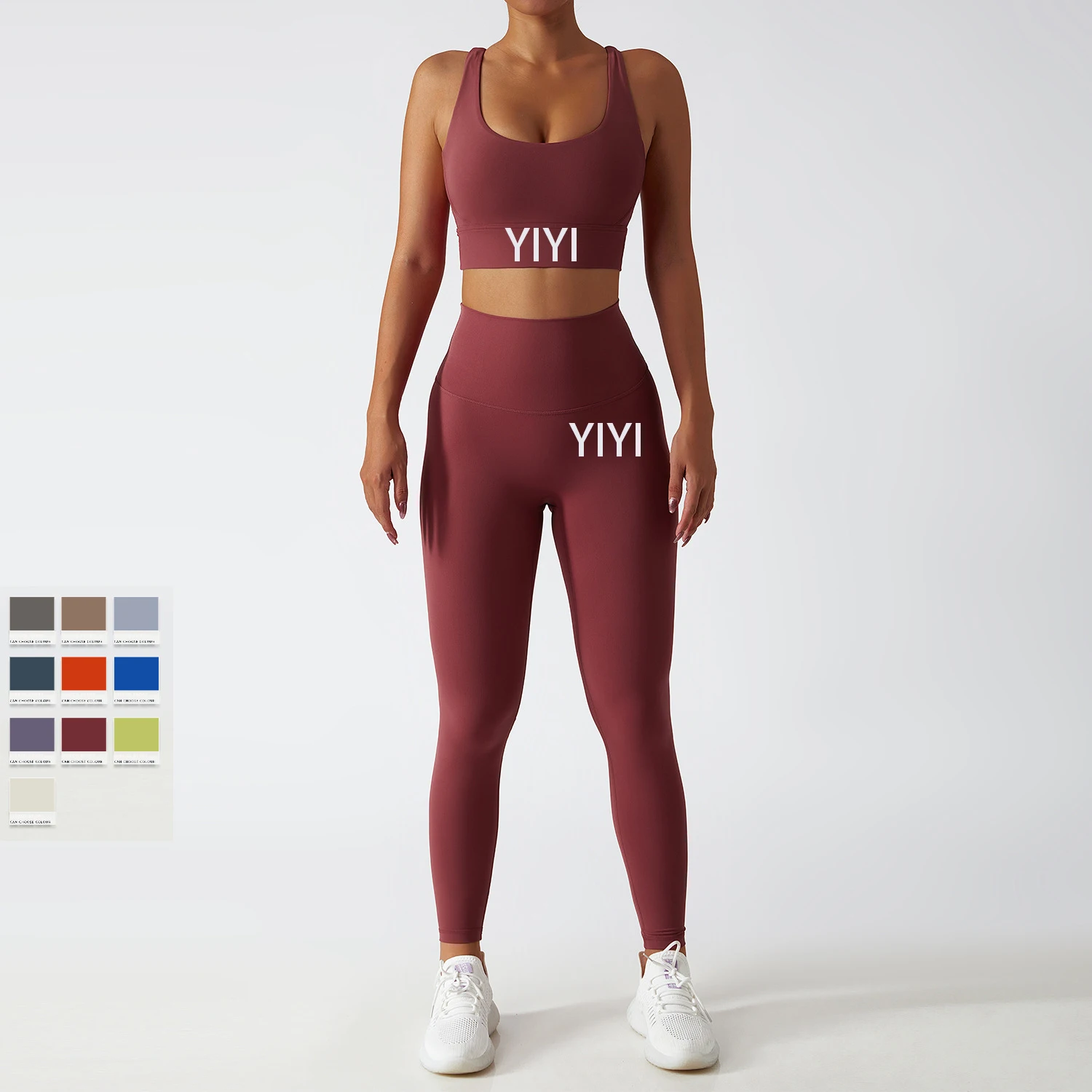 YIYI INS Soft Fabrics Butter Soft Yoga Suits Outdoor Training Workout Gym Fitness Sets Quick Dry Women Leggings Sets For Women