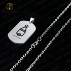 Necklace Hot Selling In Stock Fashion Stainless Steel Custom Logo Squid Game Dog Tags Pendant Necklace