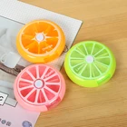 Mini First Aid China Cheap Portable 1 Week Pill Box Button Mini Portable Storage Box Round Travel Sub-packing First Aid Box