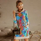 Dresses Dress Fall Elegant Casual Dresses Long Sleeve All Over Print Hoodie Cotton Maxi Sweater Hoodie Dress