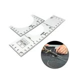 Tool Acrylic T-shirt Alignment Tool Ruler Guide Round Neck Calibration Tool