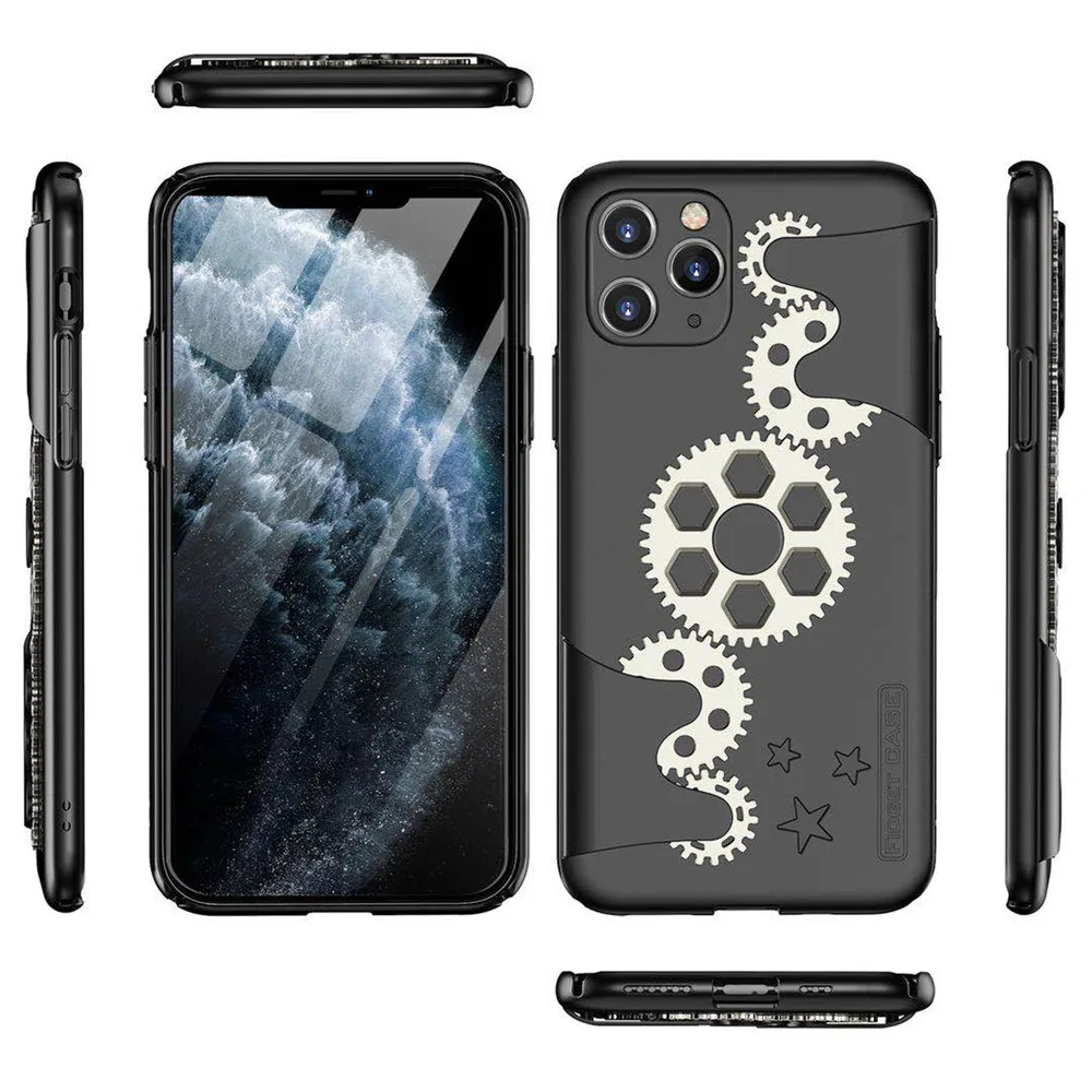 rotary wheel gear mobile phone case full coverage for iphone 6 7