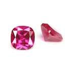 Loose Synthetic Red Corundum Heart Shape Excellent Cut Corundum Gemstones In Stock