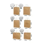 Paper Gift Bag Paper Gift Bag Custom Printing Biodegradable Brown Kraft Paper Carry Gift Handle Package Shopping Bag