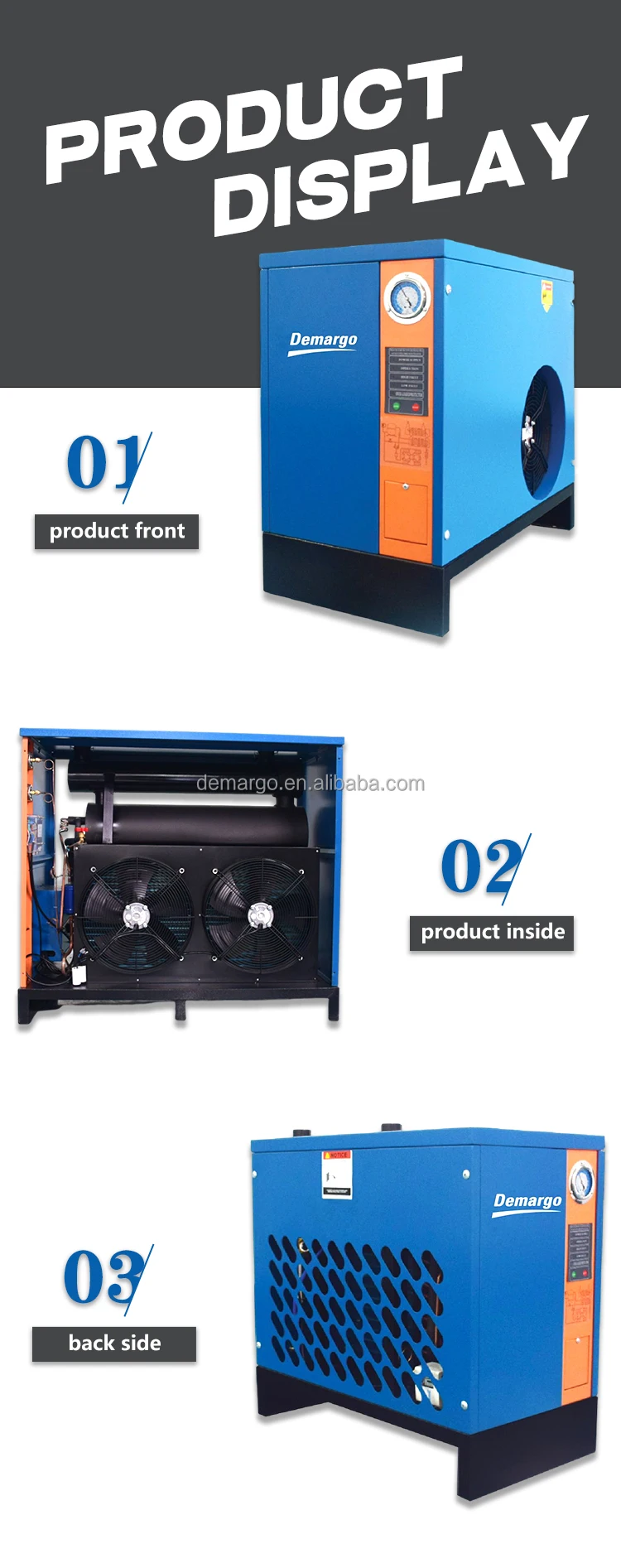 Industrial Compressor, 100CFM, 4m3, 1.25HP - detail 2